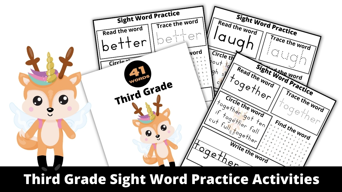 Third Grade Dolch Sight Words Practice