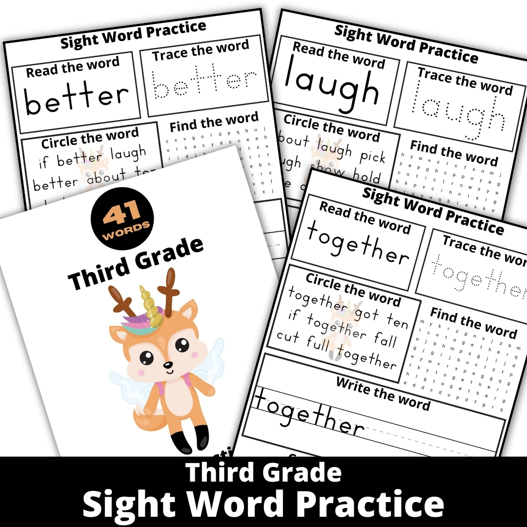 Third Grade Dolch Sight Words Practice