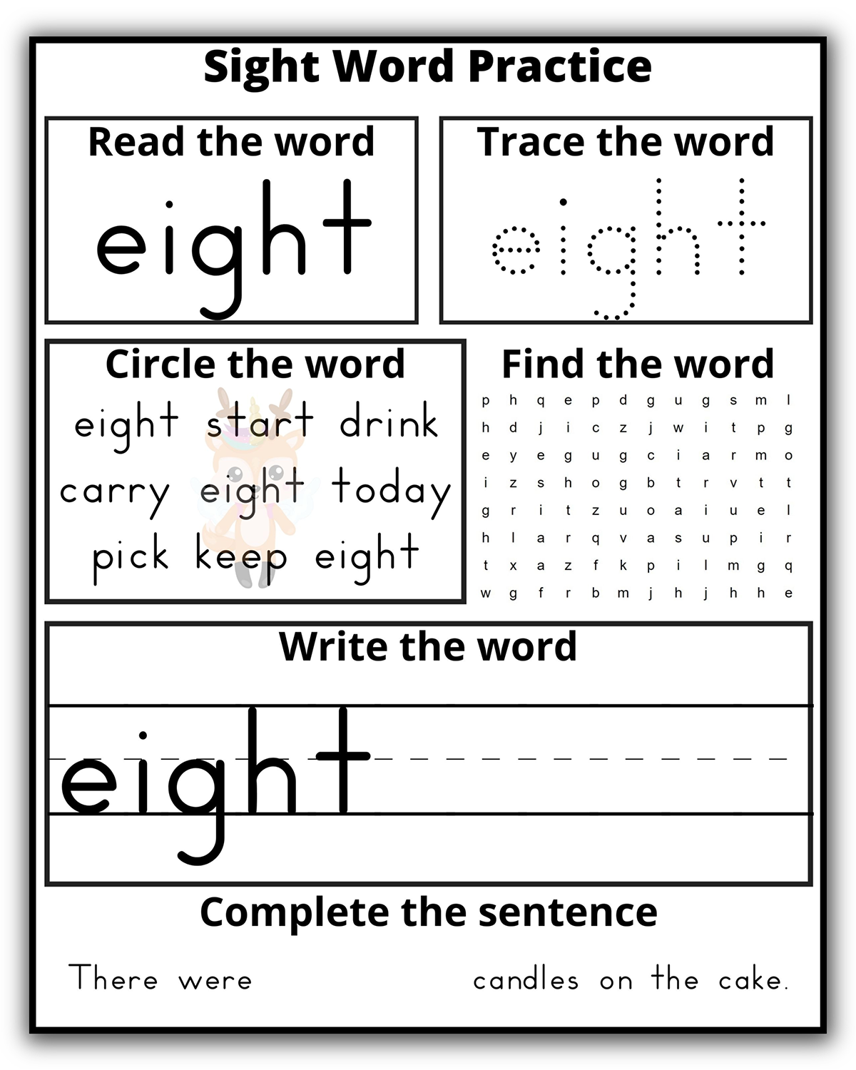 Third Grade Sight Word Practice