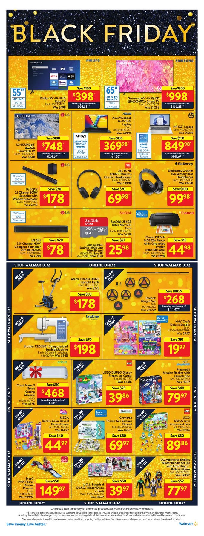 Walmart Canada Black Friday 2023 Sale Starting ONLINE Today at 9:00 pm -  Canadian Freebies, Coupons, Deals, Bargains, Flyers, Contests Canada  Canadian Freebies, Coupons, Deals, Bargains, Flyers, Contests Canada