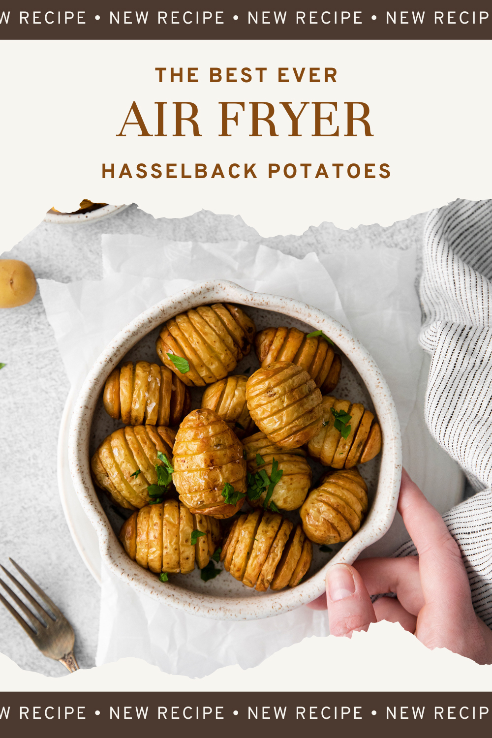 Air Fryer Mini Hasselback Potatoes