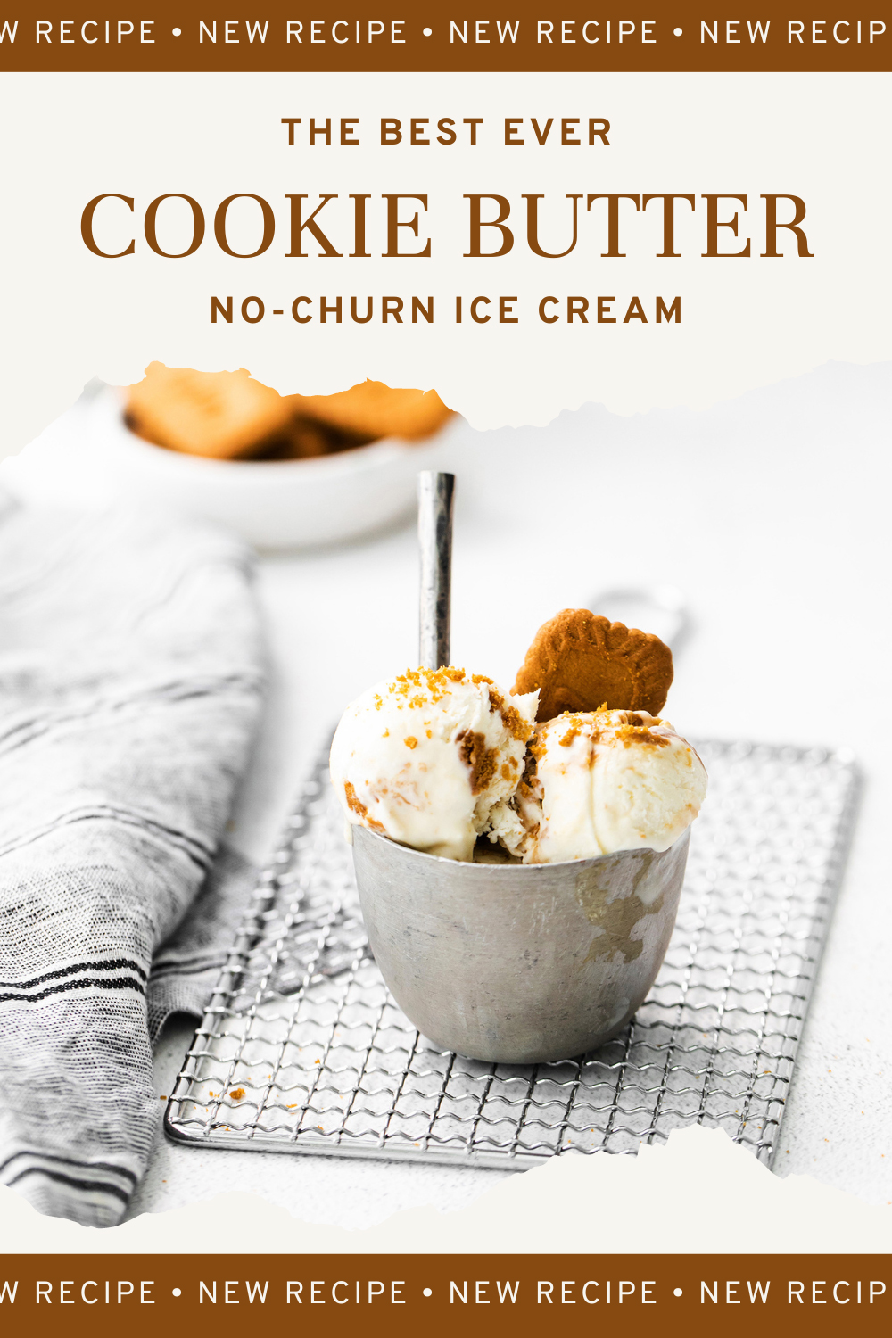 Cookie Butter No Churn Ice Cream
