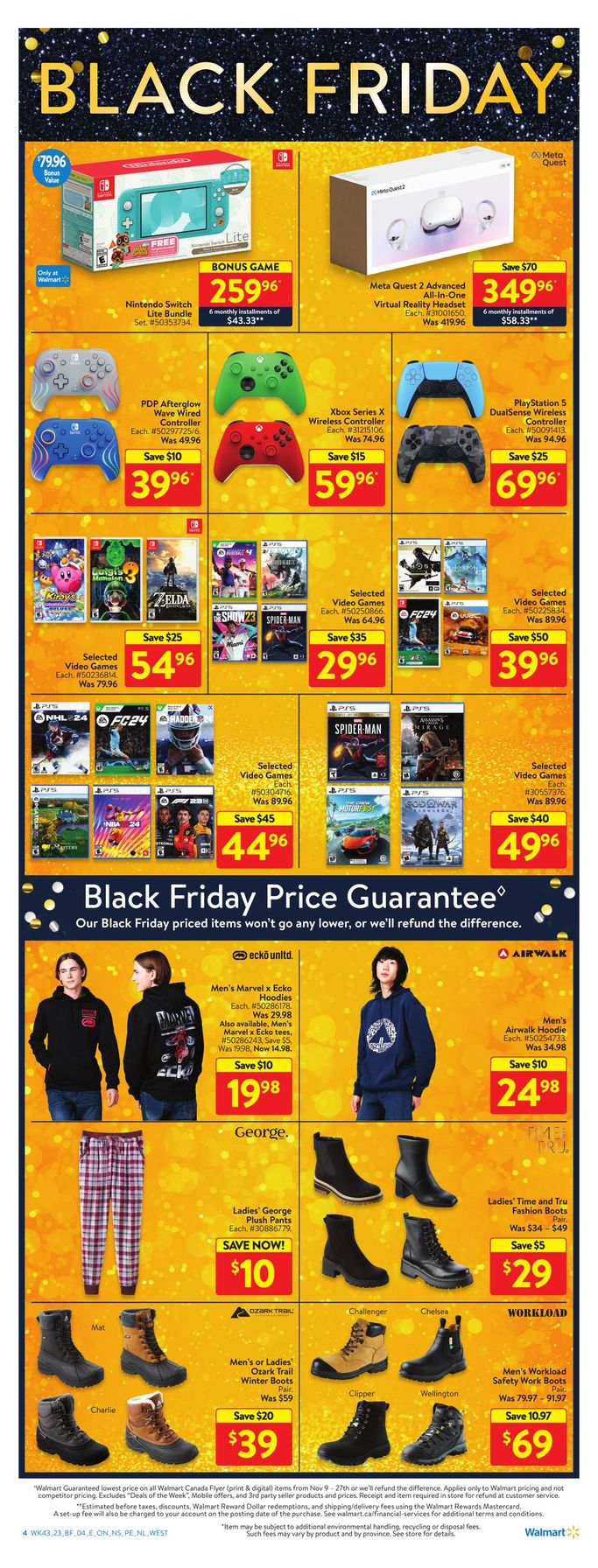 Walmart canada black store friday nintendo switch