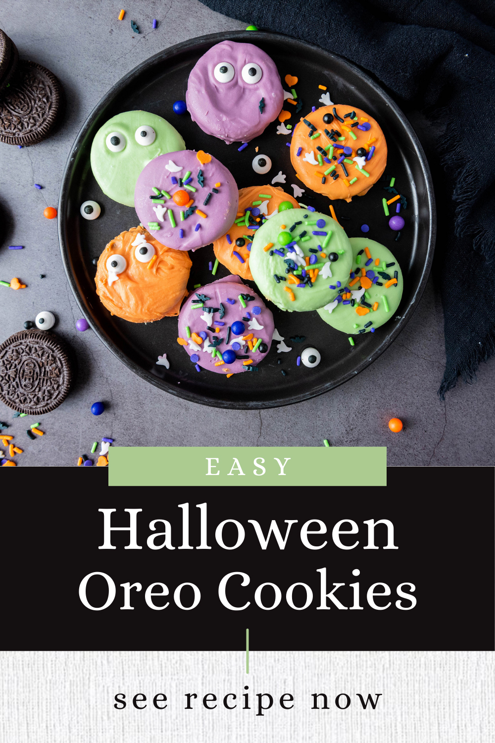 Easy Halloween Oreo Cookies