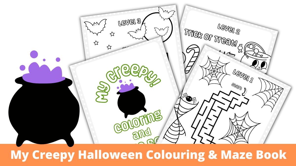 My Creepy Colouring and Maze Book For Kids