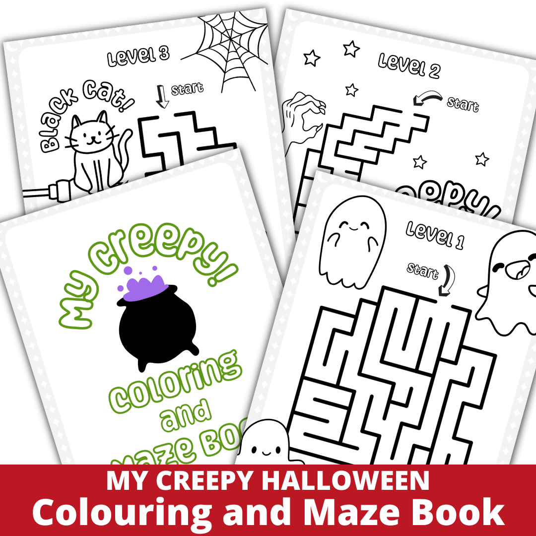 My Creepy Colouring and Maze Book For Kids