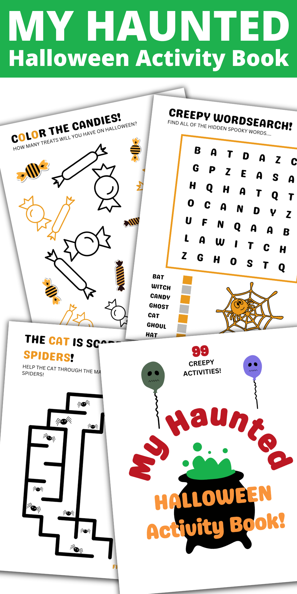 My Haunted Halloween Activity Book For Kids