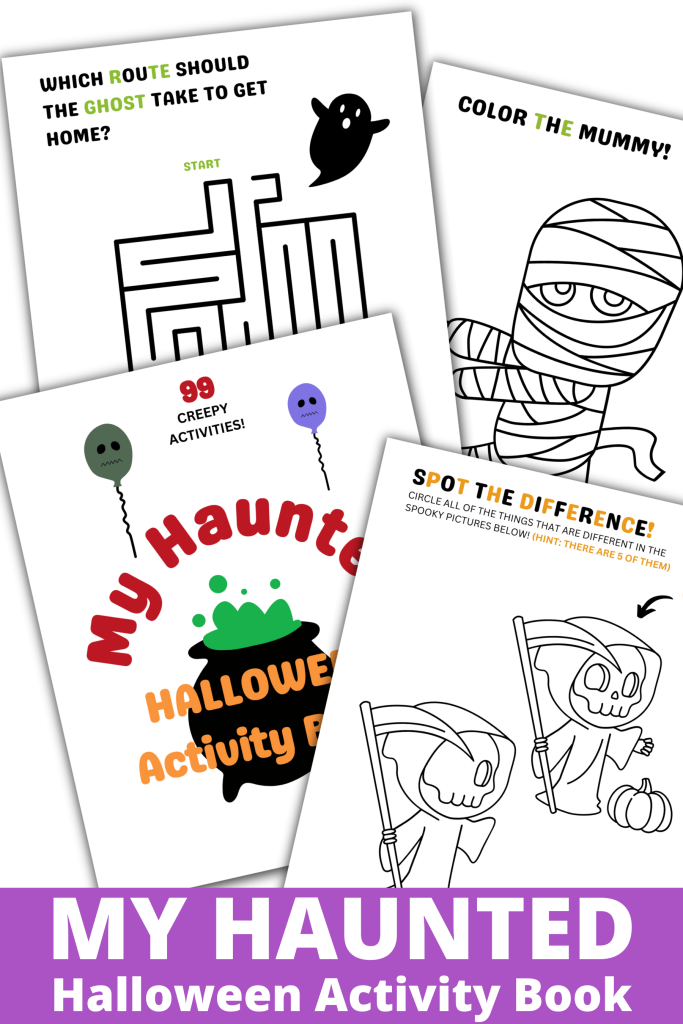 My Haunted Halloween Activity Book For Kids