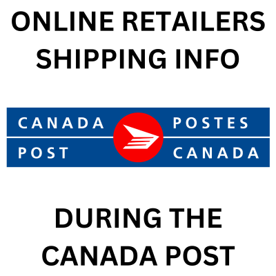 Retailer Shipping Info During Canada Post Strike