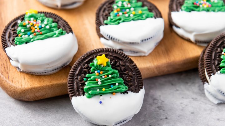 Christmas Tree Oreo Cookies