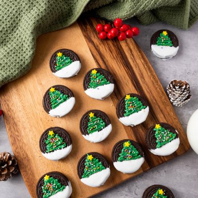 Christmas Tree Oreo Cookies