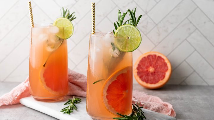 Grapefruit Rosemary Mocktail